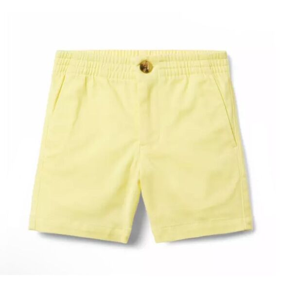 Janie and Jack The Twill Pull-On Short in Yellow Size 2T - Picture 1 of 6